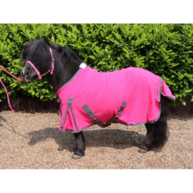 Ruggles Shetland Polar Fleece Rug - Pink (3ft 9)