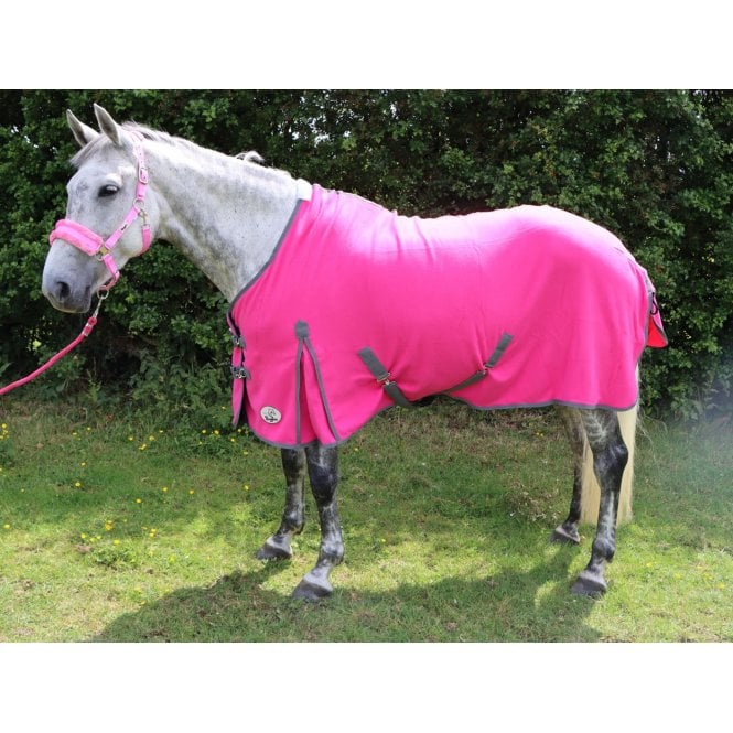Ruggles Polar Fleece Rug - Pink (6ft 9)